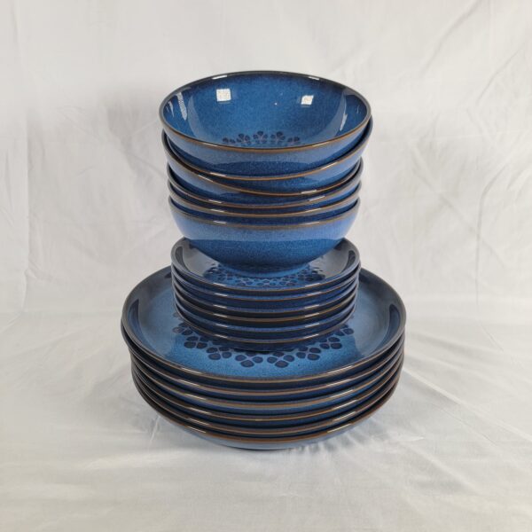 Denby Midnight Blue Dinner Service For 6 - Image 2