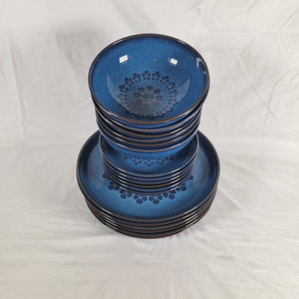 Denby Midnight Blue Dinner Service For 6 - Image 3
