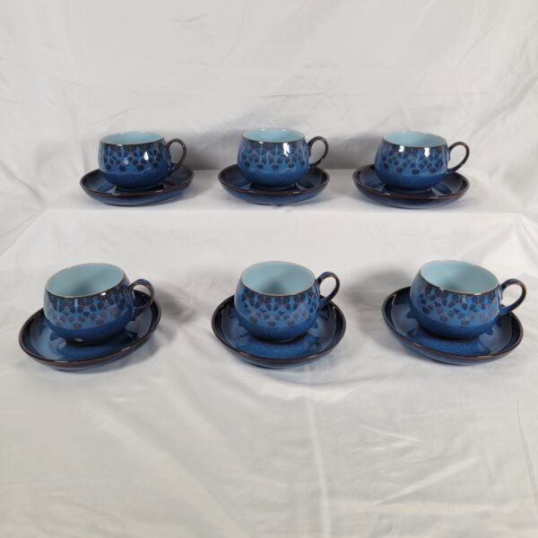 Denby Midnight Blue Tea Set For 6 - Image 2