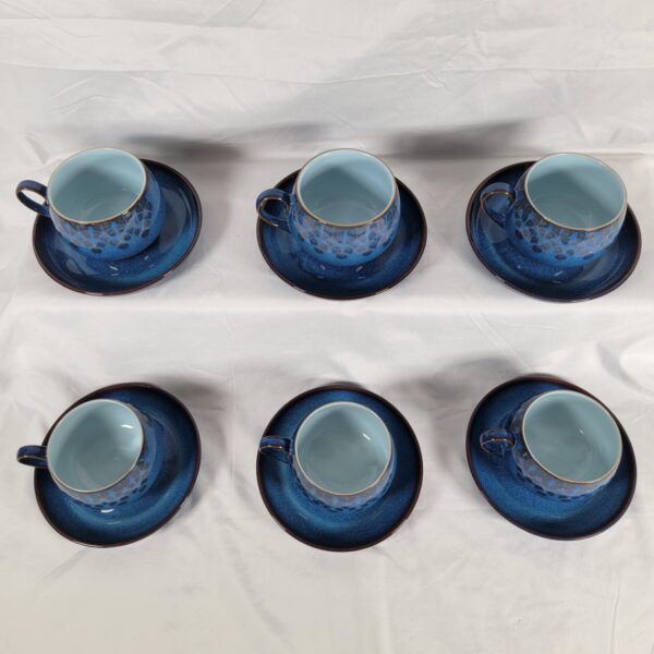 Denby Midnight Blue Tea Set For 6 - Image 4