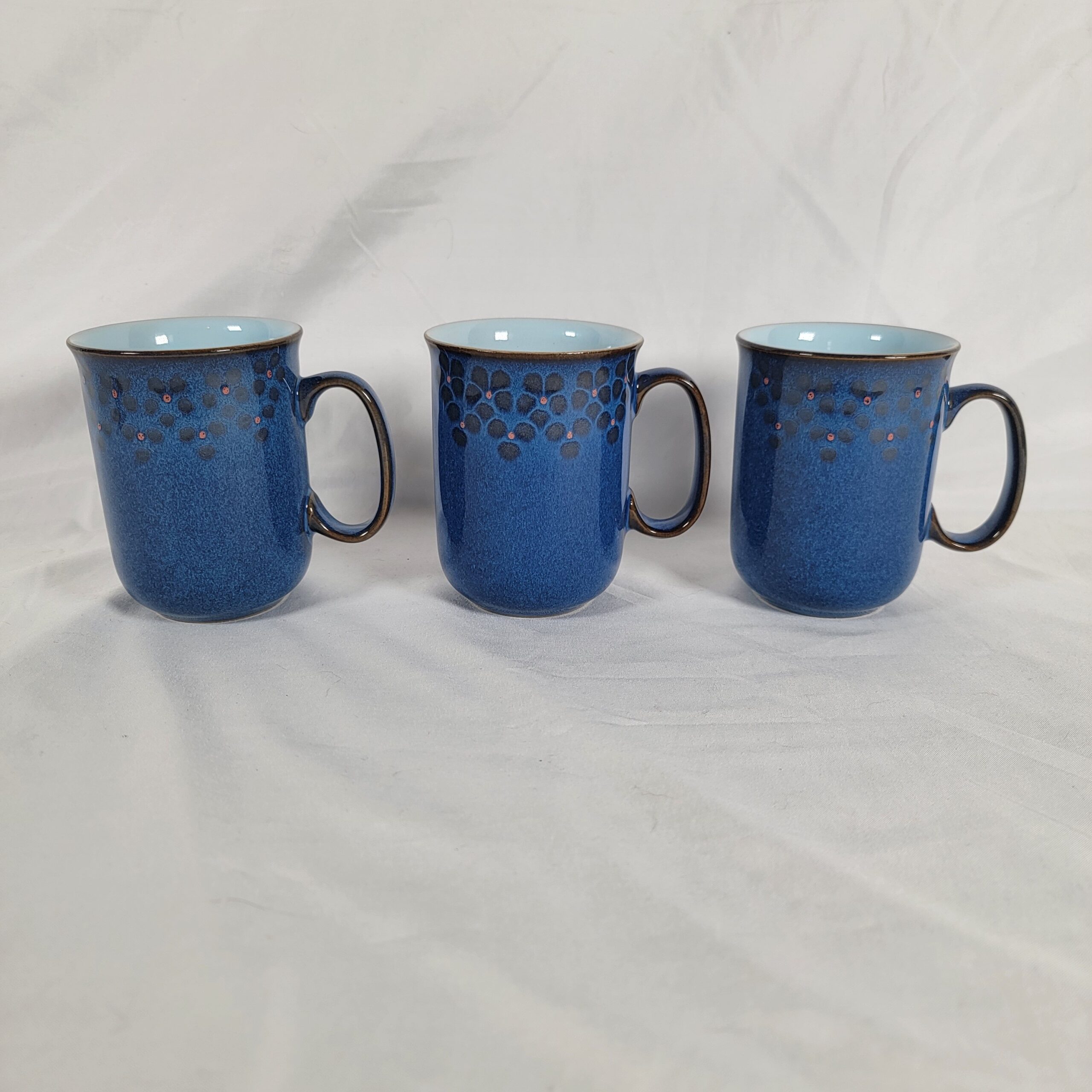 3 Denby Midnight Blue Mugs 3 Denby Midnight Blue Mugs - Image 3