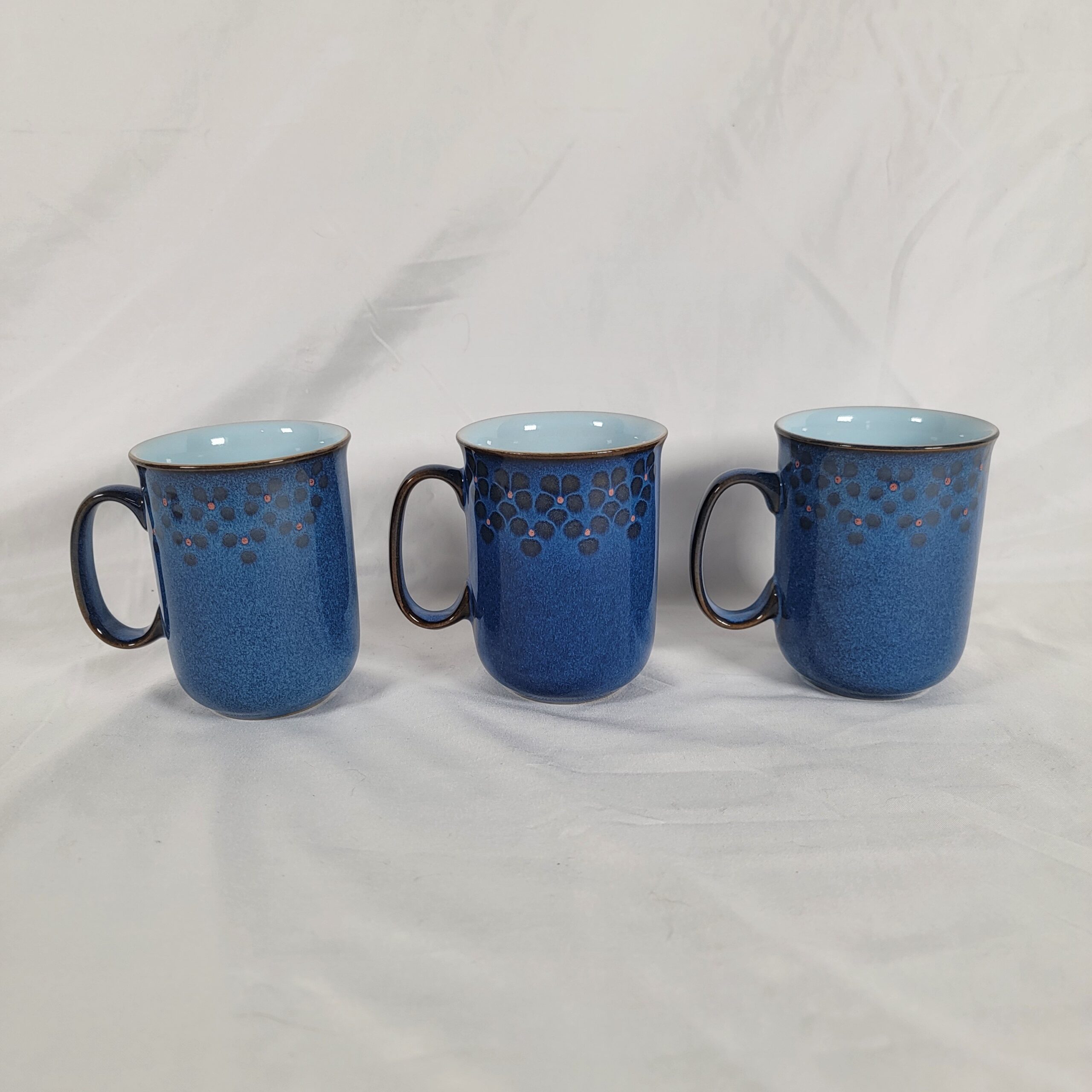 3 Denby Midnight Blue Mugs 3 Denby Midnight Blue Mugs - Image 5