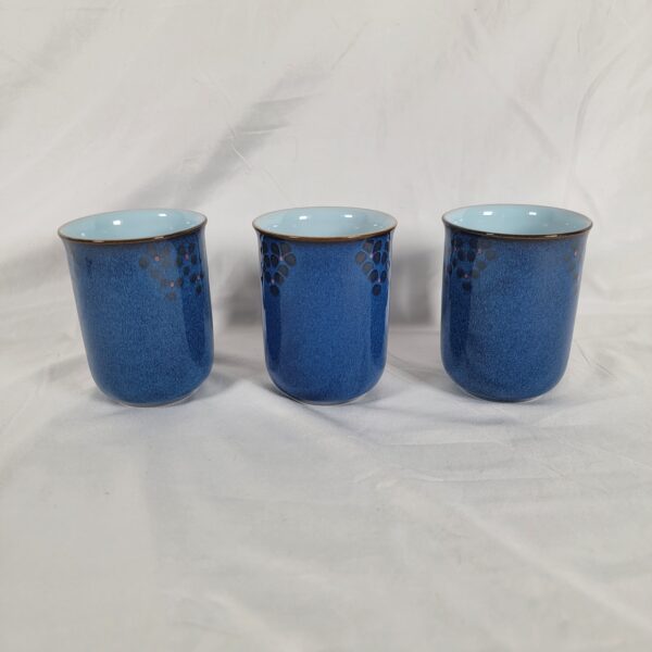 3 Denby Midnight Blue Mugs - Image 6