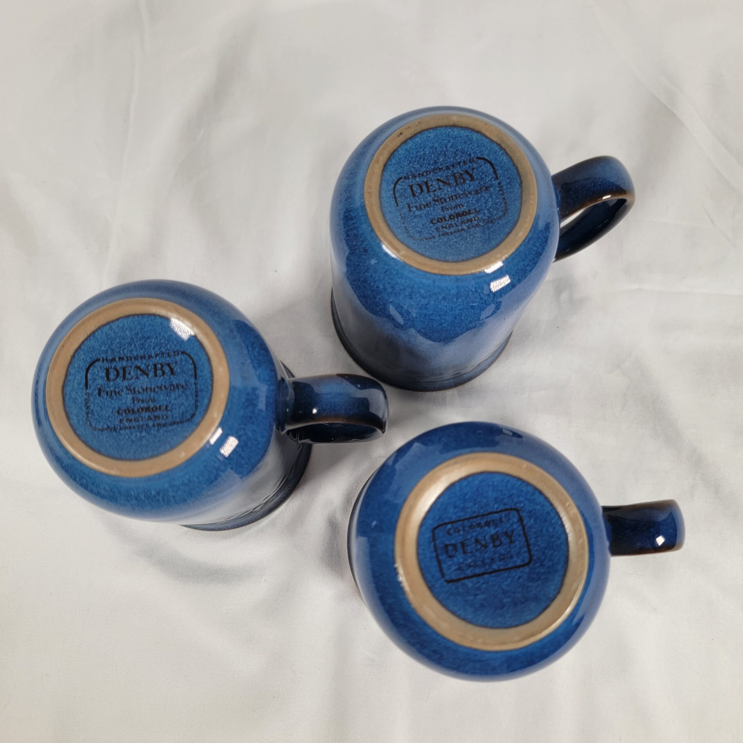 3 Denby Midnight Blue Mugs 3 Denby Midnight Blue Mugs - Image 8