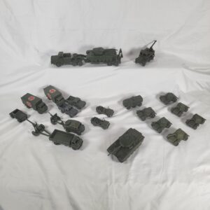 Dinky Military Army Collection of Diecast Lorries, Trucks, Vans, and Tanks
