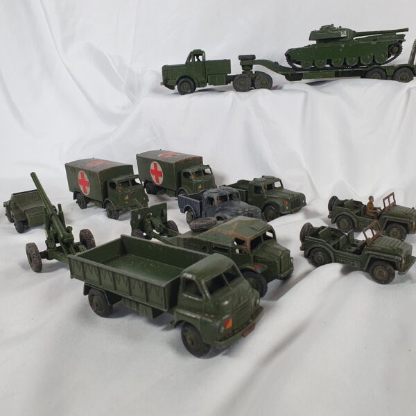 Dinky Military Army Collection of Diecast Lorries, Trucks, Vans, and Tanks - Image 3