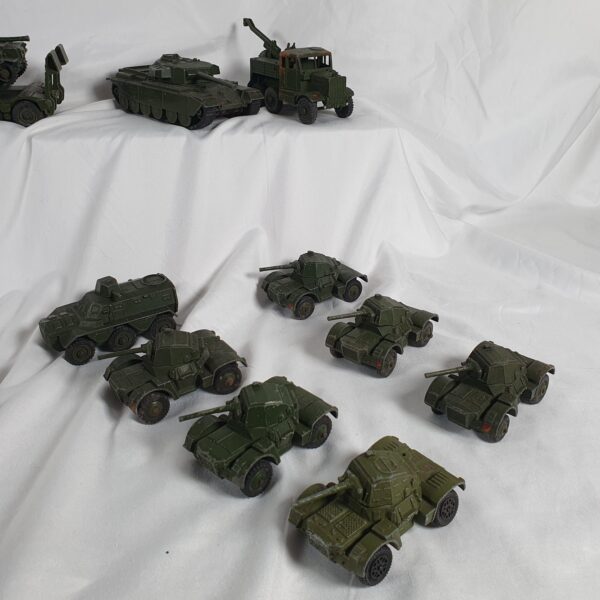 Dinky Military Army Collection of Diecast Lorries, Trucks, Vans, and Tanks - Image 6
